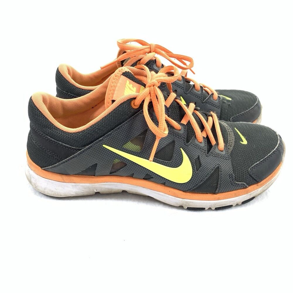 Nike Flex Supreme TR 2 Training Athletic Sneakers Size 8 Womens Black Orange